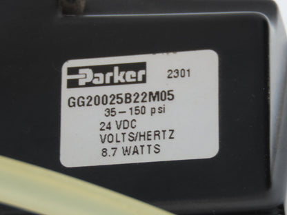 Parker Pneumatic Cylinder Actuated 5" Butterfly Valve 150psi 24VDC Solenoid