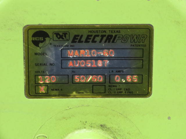 RCS Electripowr MAR10-60 Electric Actuator with 5" Butterfly Valve 120V 90°