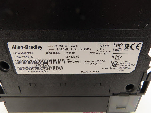 Allen Bradley 1756-0B32/A ControlLogix DC Output Module 32pt 12/24V Ser A