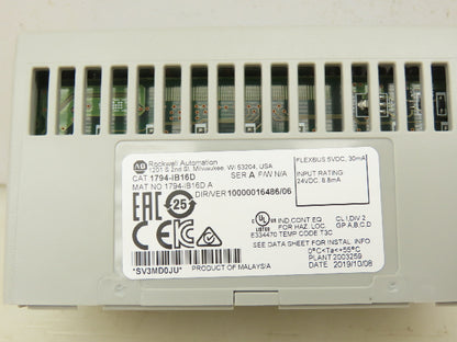 Allen Bradley 1794-IB16D Flex 16-Point 24VDC Digital Input Ser A Diagnostic