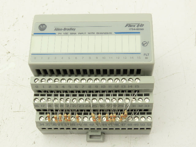 Allen Bradley 1794-IB16D Flex 16-Point 24VDC Digital Input Ser A Diagnostic
