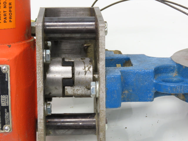 Bettis CB315 Pneumatic Solenoid Actuated 5" Butterfly Valve 120psi 120V