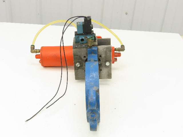 Bettis CB315 Pneumatic Solenoid Actuated 5" Butterfly Valve 120psi 120V