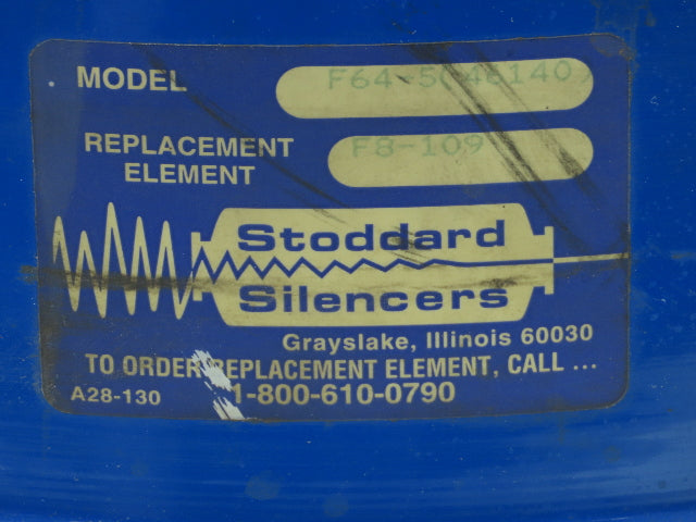 Stoddard Silencer F64-5 Flanged Filter Silencer 5" ANSI 750 CFM