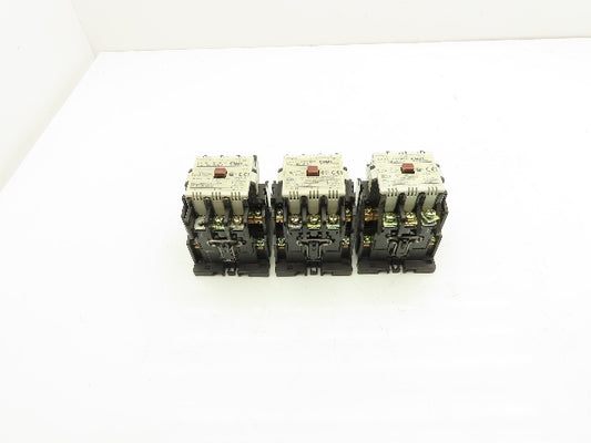 Fuji Electric 2NC1Q0 Magnetic Contactor 100V Coil 3 Pole 600V Lot of 3