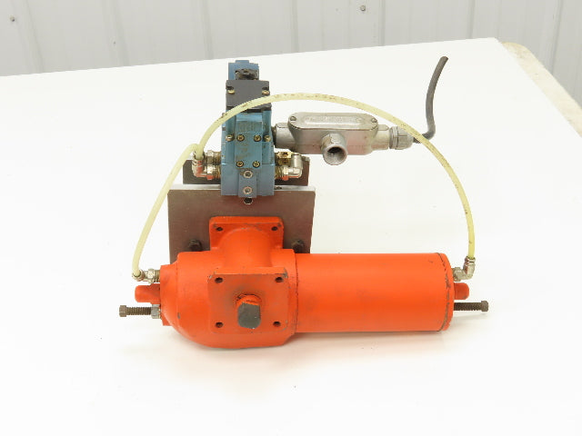 Bettis CB315 Pneumatic Solenoid Actuated 5" Butterfly Valve 120psi 24VDC