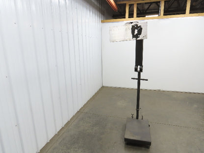 Industrial Floor Stand Adjustable Arm Heavy Duty 26x16" Base Powder Coated Steel