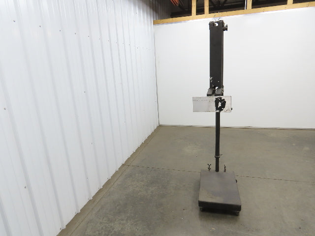 Industrial Floor Stand Adjustable Arm Heavy Duty 26x16" Base Powder Coated Steel