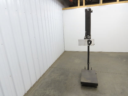 Industrial Floor Stand Adjustable Arm Heavy Duty 26x16" Base Powder Coated Steel