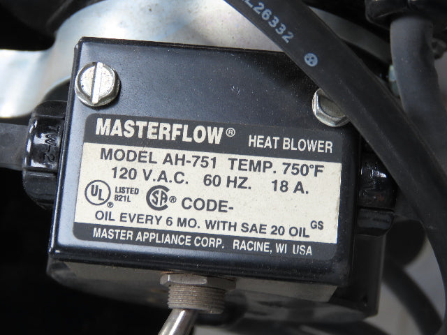 Masterflow AH-501 Electric Heat Blower Floor Stand Adjustable Arm 26x16" Base