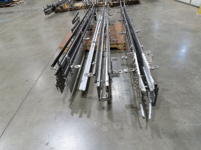 Arrowhead 3.25" Tabletop Belt Stainless Bottle Conveyor Sections 33'  -No Drive
