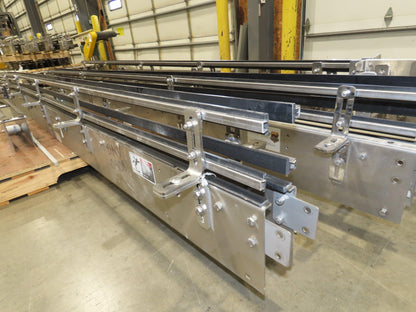 Arrowhead 3.25" Tabletop Belt Stainless Bottle Conveyor Sections 33'  -No Drive