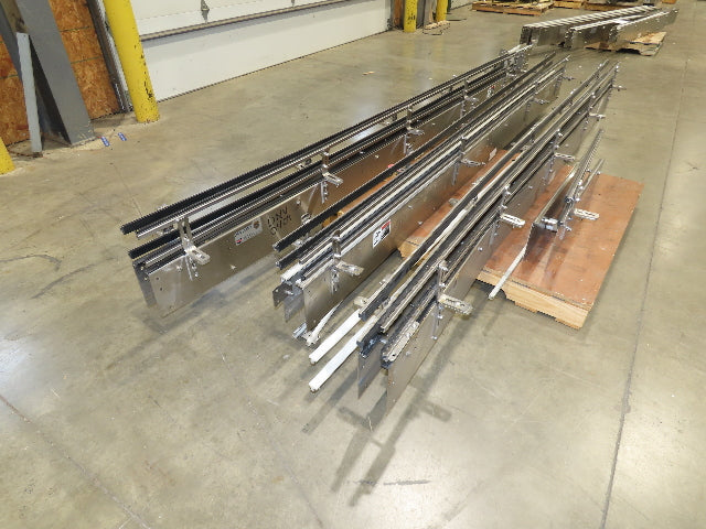 Arrowhead 3.25" Tabletop Belt Stainless Bottle Conveyor Sections 33'  -No Drive