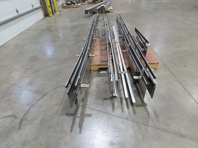 Arrowhead 3.25" Tabletop Belt Stainless Bottle Conveyor Sections 33'  -No Drive