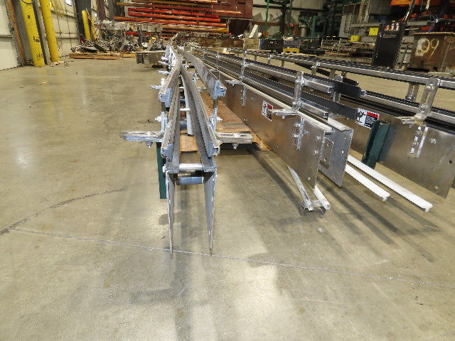Arrowhead 3.25" Tabletop Belt Stainless Bottle Conveyor Sections 33'  -No Drive