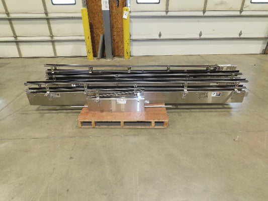 Arrowhead 3.25" Tabletop Belt Stainless Bottle Conveyor Sections 33'  -No Drive