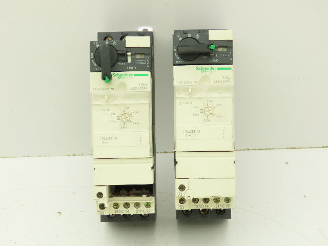 Schneider LUCA05FU Manual Motor Starter Overload Module 240V Lot of 2 ...