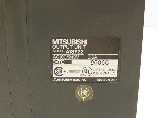 Mitsubishi Electric A1SY22 PLC Digital Output Module 240V No Cover