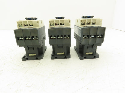 Schneider LC1D25 Motor Starter Contactor 40A 600V 3 Pole 120V Coil Lot of 3
