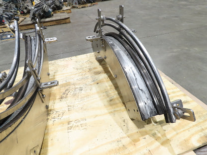 Arrowhead 3.25" Tabletop Belt Magnetic Slide Vertical 90° S-Curve Conveyor