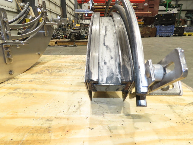 Arrowhead 3.25" Tabletop Belt Magnetic Slide Vertical 90° S-Curve Conveyor