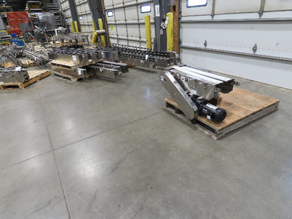 Arrowhead 12" Tabletop Stainless Bottle Conveyor 36" Drive Section 460V 3PH