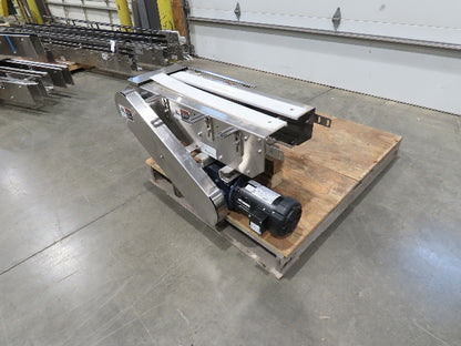 Arrowhead 12" Tabletop Stainless Bottle Conveyor 36" Drive Section 460V 3PH