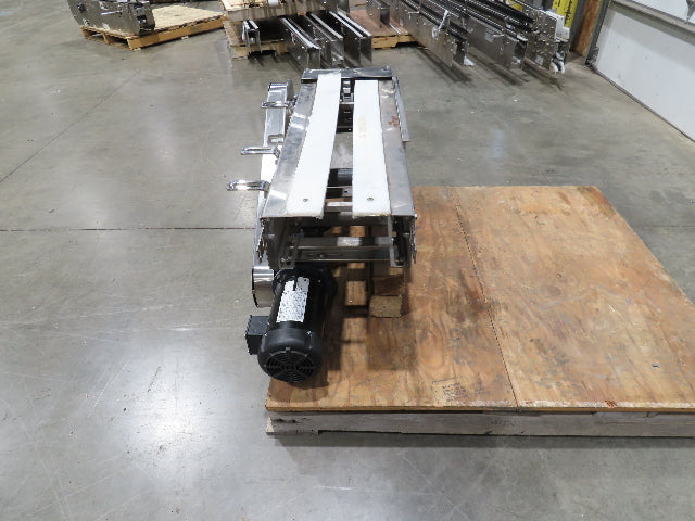 Arrowhead 12" Tabletop Stainless Bottle Conveyor 36" Drive Section 460V 3PH