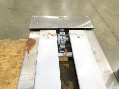 Arrowhead 12" Tabletop Stainless Bottle Conveyor 36" Infeed Idler Section