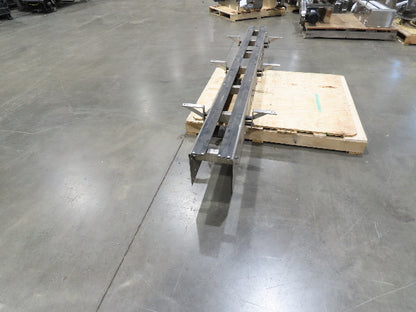 7.5" Tabletop Belt Stainless Bottle Conveyor 8' Idler Section - No Drive