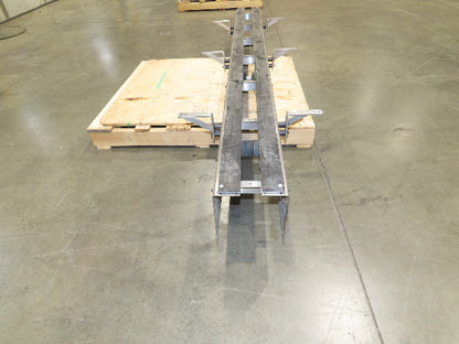 7.5" Tabletop Belt Stainless Bottle Conveyor 8' Idler Section - No Drive
