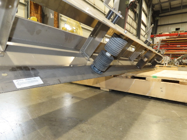 7.5" Tabletop Belt Stainless Bottle Conveyor 8' Idler Section - No Drive