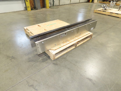 Arrowhead 7.5" Tabletop Belt Stainless Bottle Conveyor 5' Idler Section-No Drive