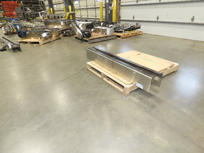 Arrowhead 7.5" Tabletop Belt Stainless Bottle Conveyor 5' Idler Section-No Drive
