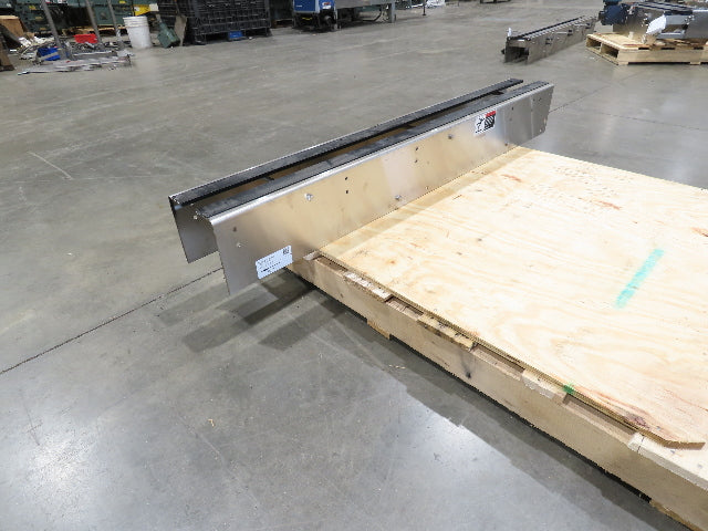 Arrowhead 7.5" Tabletop Belt Stainless Bottle Conveyor 5' Idler Section-No Drive