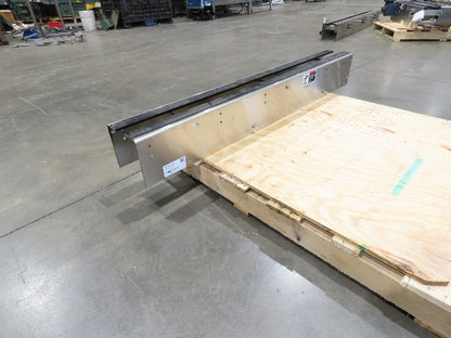 Arrowhead 7.5" Tabletop Belt Stainless Bottle Conveyor 5' Idler Section-No Drive