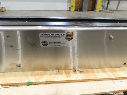 Arrowhead 7.5" Tabletop Belt Stainless Bottle Conveyor 5' Idler Section-No Drive