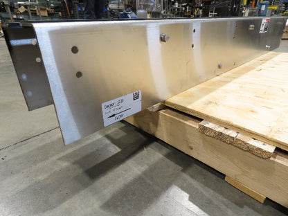 Arrowhead 7.5" Tabletop Belt Stainless Bottle Conveyor 5' Idler Section-No Drive