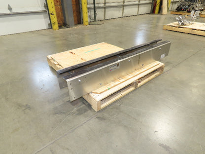 Arrowhead 7.5" Tabletop Belt Stainless Bottle Conveyor 5' Idler Section-No Drive