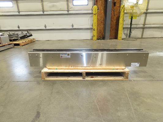 Arrowhead 7.5" Tabletop Belt Stainless Bottle Conveyor 5' Idler Section-No Drive