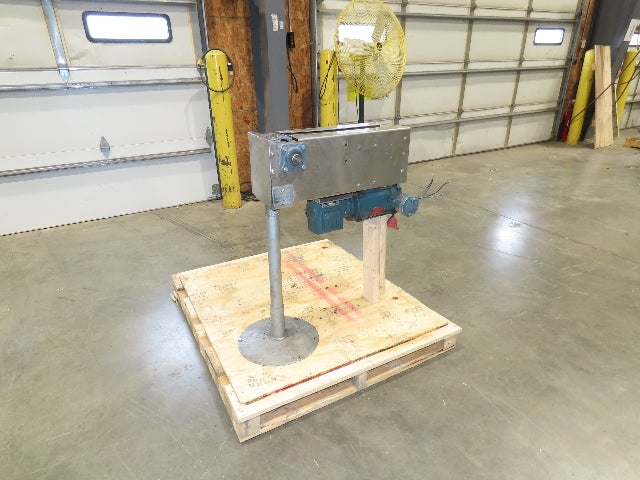 7.5" Tabletop Belt Stainless Bottle Conveyor 24" Drive Section 460V 3PH