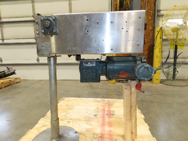 7.5" Tabletop Belt Stainless Bottle Conveyor 24" Drive Section 460V 3PH