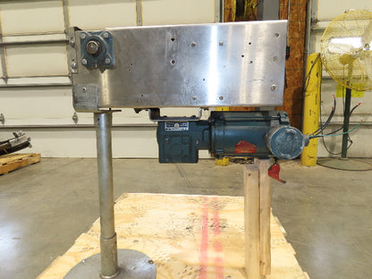 7.5" Tabletop Belt Stainless Bottle Conveyor 24" Drive Section 460V 3PH