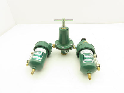 Lincoln 600104 Pneumatic Filter Regulator Lubricator Assembly 1/4" NPT
