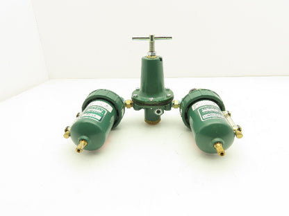 Lincoln 600104 Pneumatic Filter Regulator Lubricator Assembly 1/4" NPT