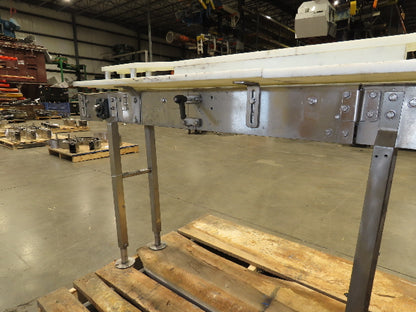 Stainless Bottle Conveyor Can Coder Diverter 3.25" Tabletop 3-Belt 460V Drive