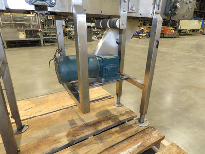 Stainless Bottle Conveyor Can Coder Diverter 3.25" Tabletop 3-Belt 460V Drive