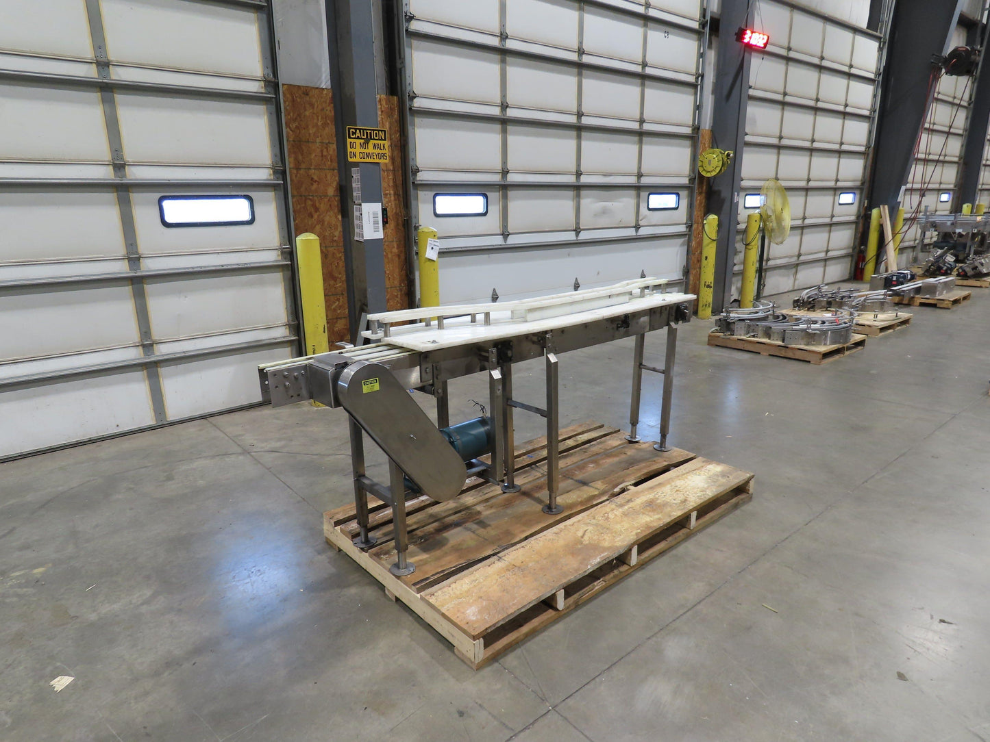Stainless Bottle Conveyor Can Coder Diverter 3.25" Tabletop 3-Belt 460V Drive