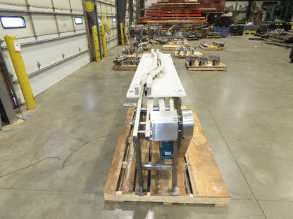 Stainless Bottle Conveyor Can Coder Diverter 3.25" Tabletop 3-Belt 460V Drive