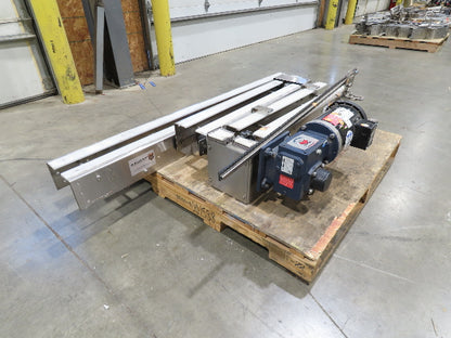 Arrowhead 7.5" Tabletop Belt Stainless Bottle Conveyor 11' 6"L 460V Drive